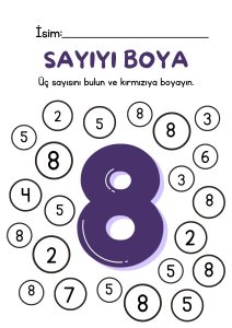 8 Rakamı sayı avı