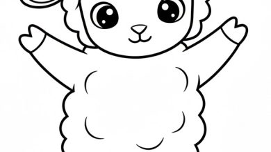 kuzu boyama sayfası