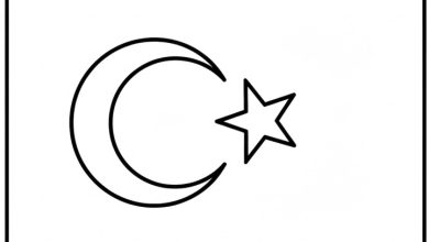 türk bayrağı boyama sayfası