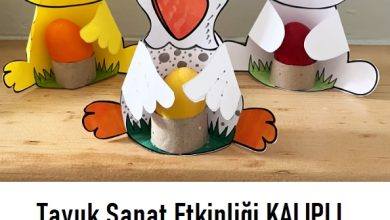tavuk sanat etkinliği kalıplı