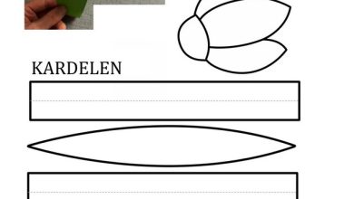 kardelen çiçeği sanat etkinliği kalıplı